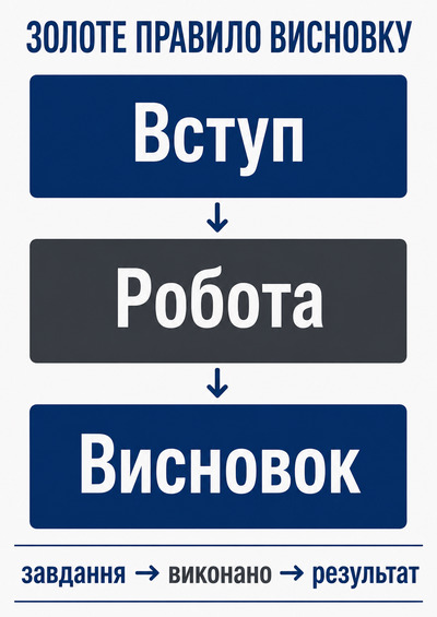Логіка написання висновку до звіту з практики