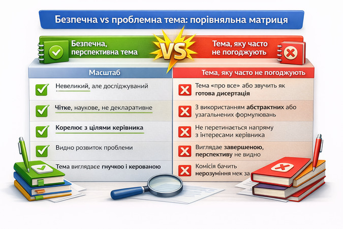 3D інфографіка як приймальна комісія читає вступний реферат за 3–5 хвилин і оцінює тему, мету, методи та стиль викладу