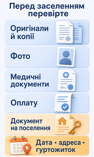 Що перевірити в документах перед поїздкою на заселення в студентський гуртожиток