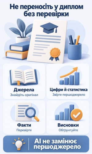 Що потрібно перевірити перед перенесенням матеріалу ChatGPT у дипломну роботу